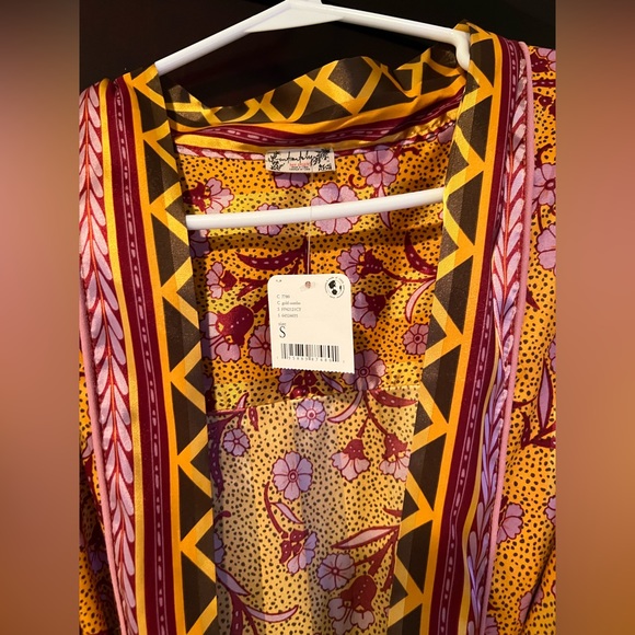 Free People Silk Party Robe - Picture 3 of 7